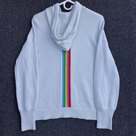 Boden Women's Knitted Relaxed Hoodie Fresh Water Size 6 - Picture 5 of 6